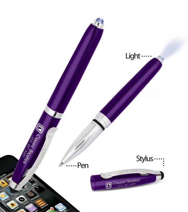 Custom light up pens and illuminated stylus pens for promotional events
